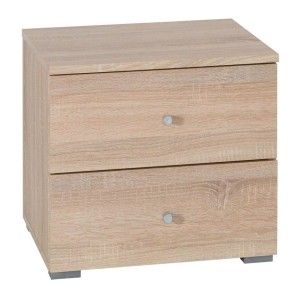 Ensemble pour chambre à coucher MAXIM. Lit adulte deux places 160x200 cm + tiroir + sommier + deux chevets