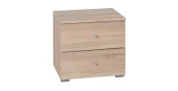Ensemble pour chambre à coucher MAXIM. Lit adulte deux places 160x200 cm + tiroir + sommier + deux chevets + commode