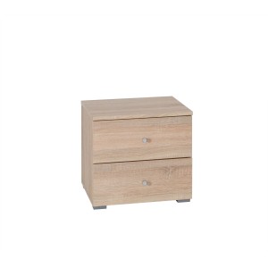Ensemble pour chambre à coucher MAXIM. Lit adulte deux places 160x200 cm + tiroir + sommier + deux chevets + commode
