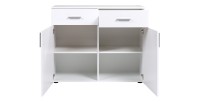 Chambre à coucher complète COMO. Lit 160X200 avec sommier, garde robe, chevets, commode.