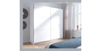 Chambre à coucher complète COMO. Lit 160X200 avec sommier, garde robe, chevets, commode.
