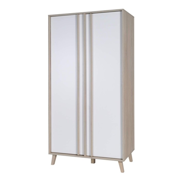 Armoire 2 portes de la collection MALMO. Meuble design type SCANDINAVE.