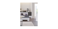 Ensemble design pour chambre à coucher COMO. Lit 160X200 cm avec sommier + tables de chevet + commode.