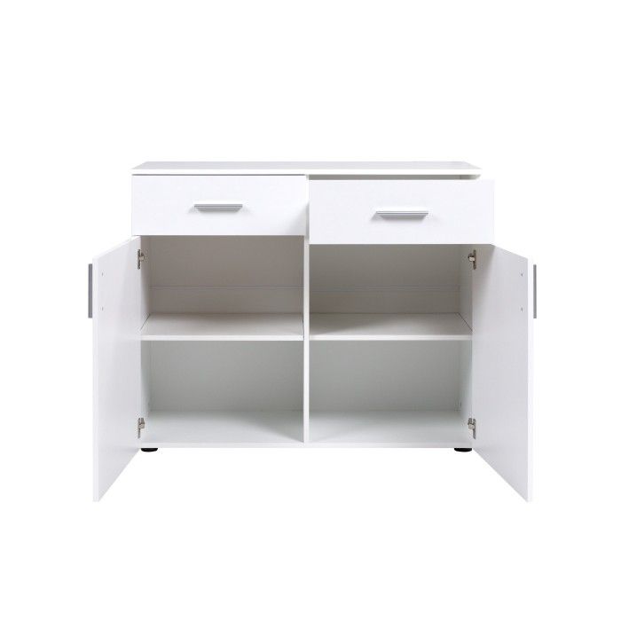 Ensemble design pour chambre à coucher COMO. Lit 160X200 cm avec sommier + tables de chevet + commode.