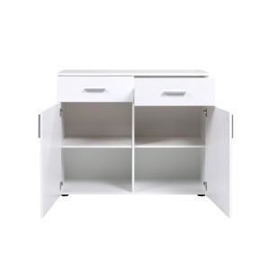 Ensemble design pour chambre à coucher COMO. Lit 160X200 cm avec sommier + tables de chevet + commode.