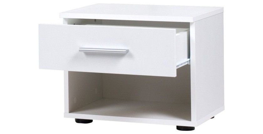 Ensemble design pour chambre à coucher COMO. Lit 160X200 cm avec sommier + tables de chevet.