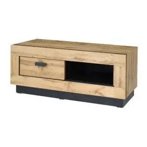 MEUBLE TV - MEUBLE HI-FI MALAGA petit modèle. Idéal pour votre salon. Look moderne et tendance type industriel, bois et métal.