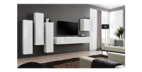 Ensemble de meubles de salon design collection SWITCH III. Coloris blanc brillant.