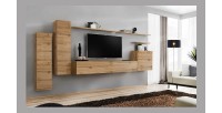 Ensemble de meubles de salon collection SWITCH I design, coloris chêne Wotan.