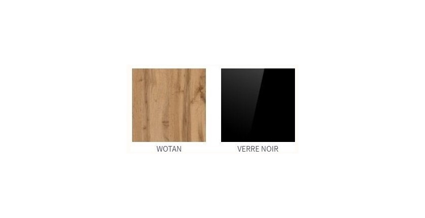 Meuble tv TINO. Idéal pour votre salon. Look tendance type industriel, bois, verre et métal.