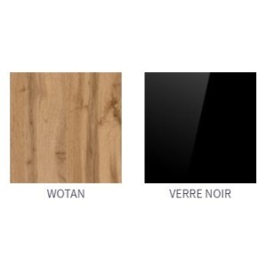 Meuble tv TINO. Idéal pour votre salon. Look tendance type industriel, bois, verre et métal.