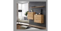Ensemble meubles de salon SWITCH SBI design, coloris chêne Wotan.
