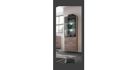 Vitrine petit modèle KAN + LED. Meuble déco type industriel, design pour votre salon.