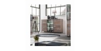 Buffet, bahut modèle KAN + LED. Meuble type industriel. Enfilade design pour votre salon ou salle à manger.