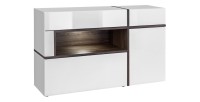 Buffet, bahut modèle CRISS + LED. Enfilade design et moderne pour votre salon ou salle à manger.