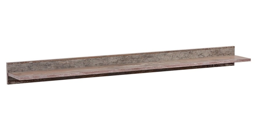 ENSEMBLE MEUBLES DE SALON KAN composé de trois meubles et d'une étagère de style industriel.