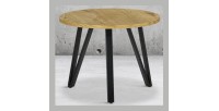 Table basse SANTIAGO en bois et pieds en métal. Idéal pour votre salon.