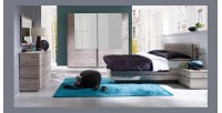 Ensemble RICCARDO pour chambre à coucher. Lit coffre 180 et sommier