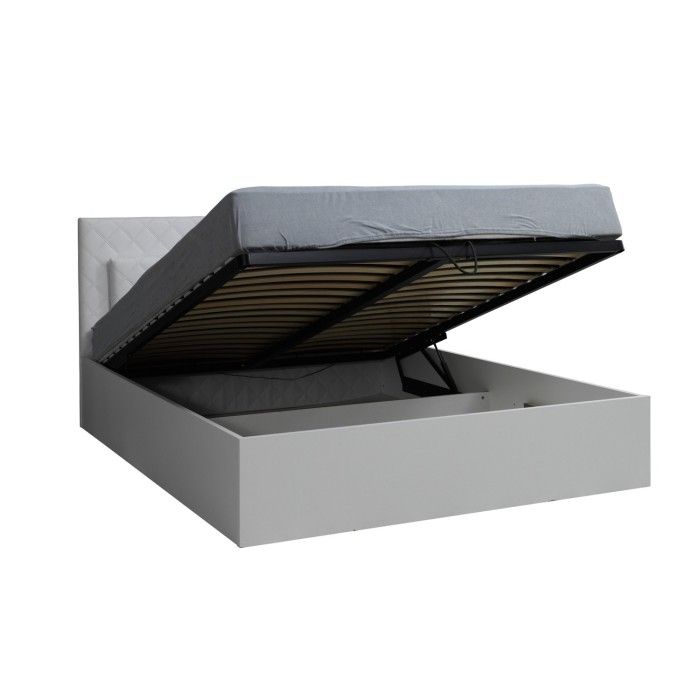 Lit PANAREA 180 x 200 cm avec option coffre et sommier ouvert