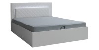 Lit PANAREA 160 x 200 cm sommier inclus, idéal pour chambre à coucher. Meuble design