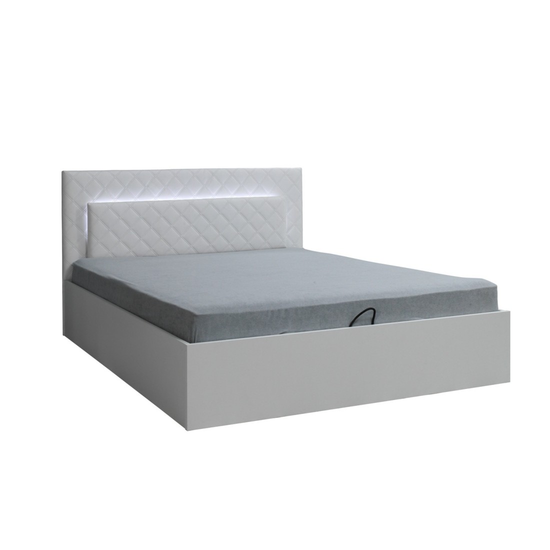 Lit PANAREA 160 x 200 cm sommier inclus, idéal pour chambre à coucher. Meuble design
