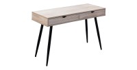 Bureau CALIFORNIA scandinave 2 tiroirs coloris bois
