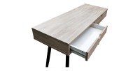 Bureau CALIFORNIA scandinave 2 tiroirs coloris bois