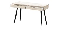 Bureau CALIFORNIA scandinave 2 tiroirs coloris bois