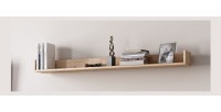 Étagère murale design RULIA, 140 cm, design et moderne, coloris chêne