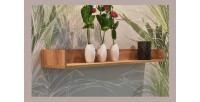 Étagère murale design RULIA, 140 cm, design et moderne, coloris chêne