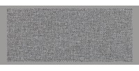 Canapé d'angle (droit) panoramique SENSA, couleur Gris clair, 5 places avec coffre de rangement
