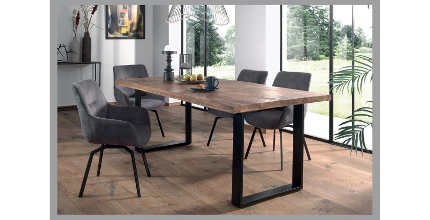 Table à manger design bois massif NIKO - Table rectangulaire