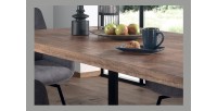 Table à manger design bois massif NIKO - Table rectangulaire