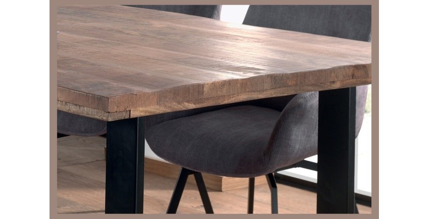 Table à manger design bois massif NIKO - Table rectangulaire
