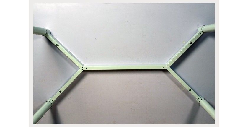 Table 160 x 90 Collection RENNES pieds métal et plateau blanc. Table design.