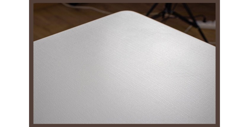 Table 200 x 100 Collection RENNES pieds métal et plateau blanc. Table design.