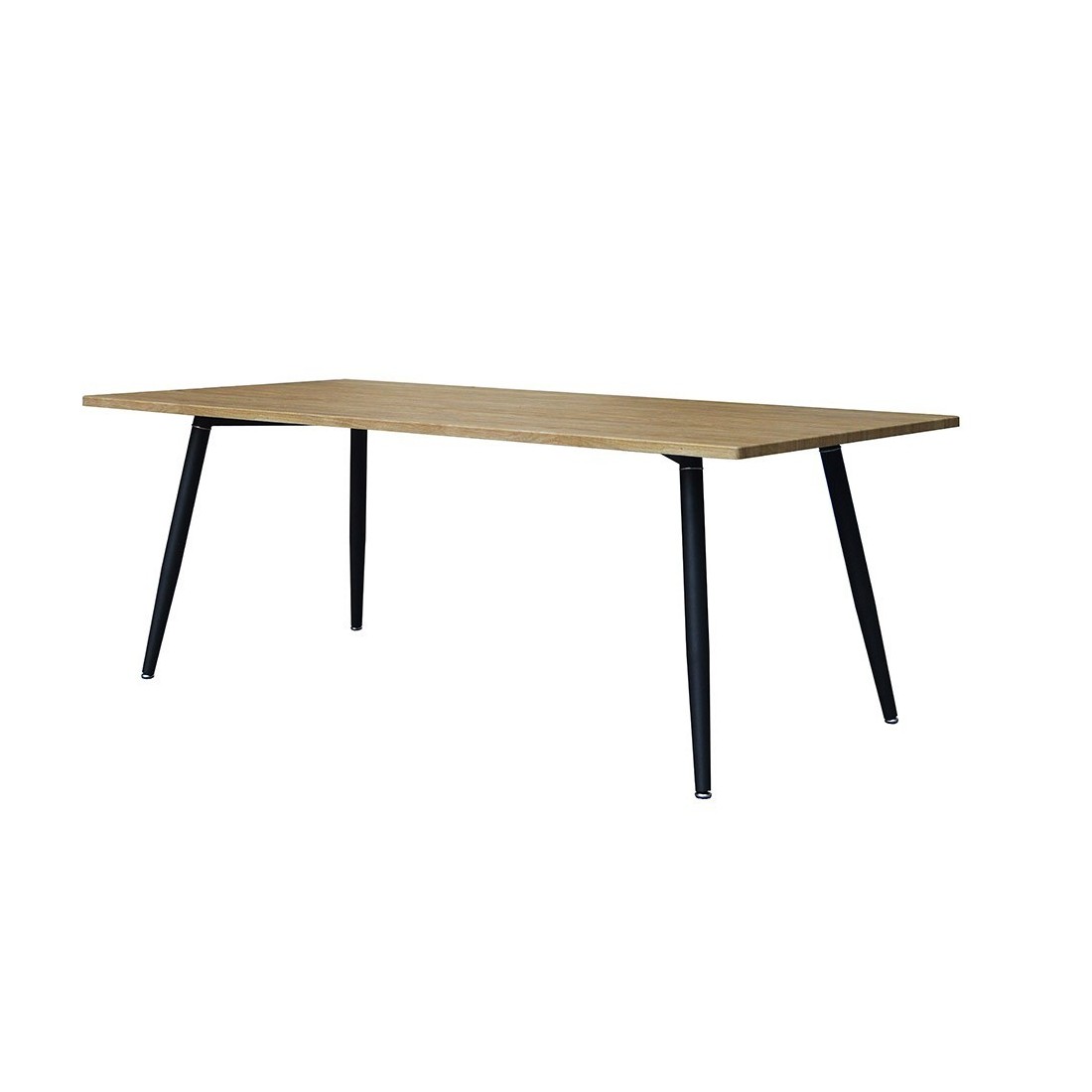 Table 160 x 90 Collection SILVA pieds métal et plateau effet bois. Table design.