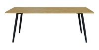 Table 160 x 90 Collection SILVA pieds métal et plateau effet bois. Table design.