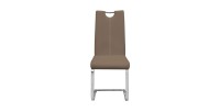 Chaises x2 design SOFI coloris Cappuccino pour votre salle à manger - Lot de 2