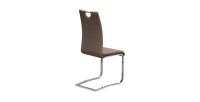 Chaises x2 design SOFI coloris Cappuccino pour votre salle à manger - Lot de 2