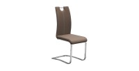 Chaises x2 design SOFI coloris Cappuccino pour votre salle à manger - Lot de 2