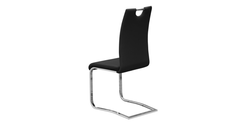 Chaises x2 design SOFI coloris noir pour votre salle à manger - Lot de 2