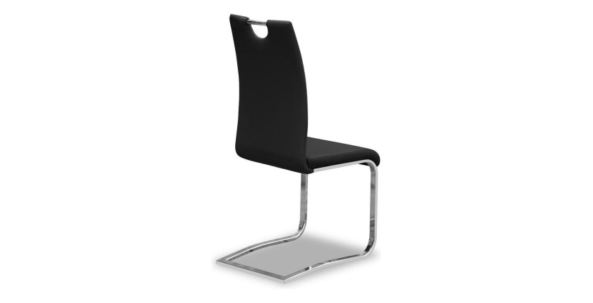 Chaises x2 design SOFI coloris noir pour votre salle à manger - Lot de 2