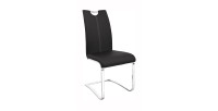 Chaises x2 design SOFI coloris noir pour votre salle à manger - Lot de 2