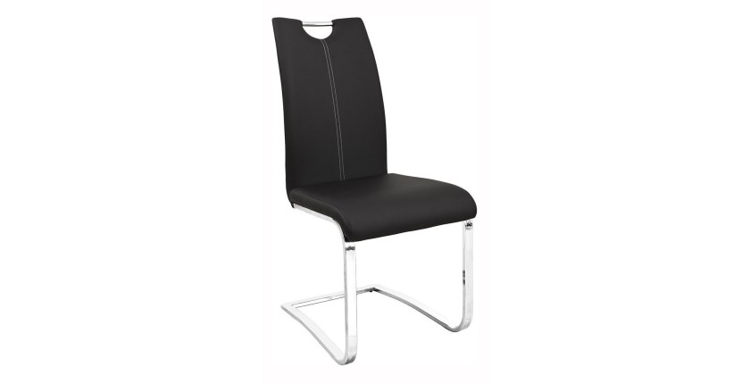 Chaises x2 design SOFI coloris noir pour votre salle à manger - Lot de 2