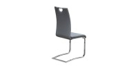 Chaises x2 design SOFI coloris gris pour votre salle à manger - Lot de 2