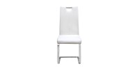 Chaises x2 design SOFI coloris blanc pour votre salle à manger - Lot de 2