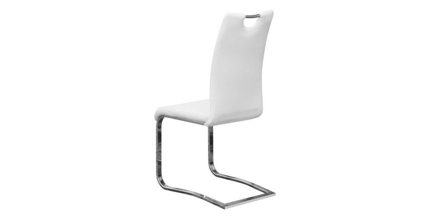 Chaises x2 design SOFI coloris blanc pour votre salle à manger - Lot de 2
