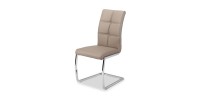 Chaises (x2) design EVY coloris Cappuccino pour votre salle à manger. (lot de 2)