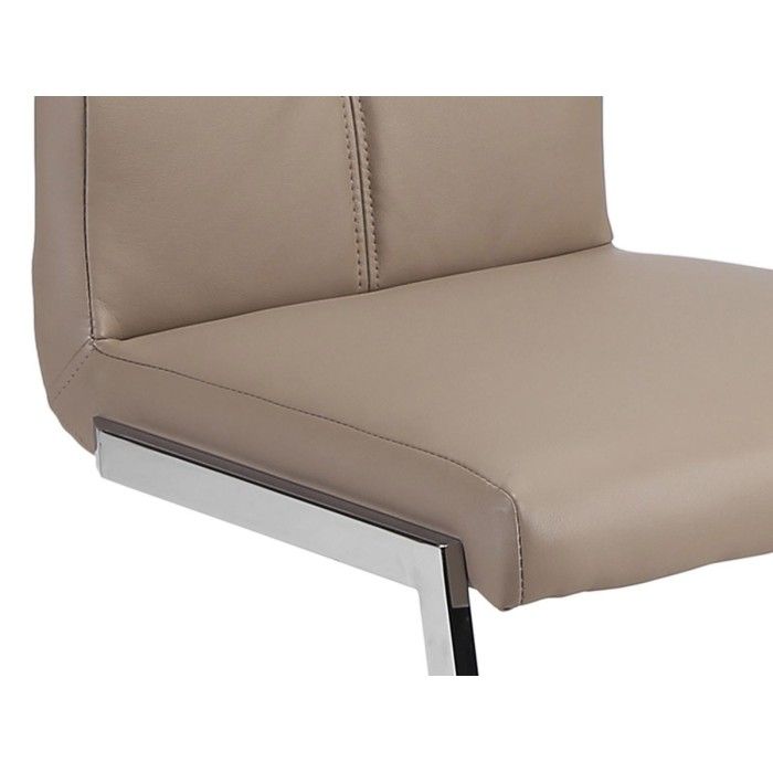 Chaises (x2) design EVY coloris Cappuccino pour votre salle à manger. (lot de 2)